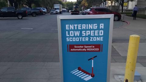 The University of Texas at Austin has new speed restrictions on e-scooters.