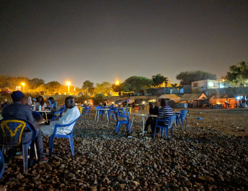 <strong>Dinner on the beach: </strong>The Senegalese capital has great beach restaurants, especially after dark.