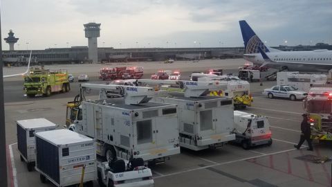 United Airlines flight 1675 diverted to Dulles International Airport earlier today after passengers reported feeling ill from a strong odor in the cabin.