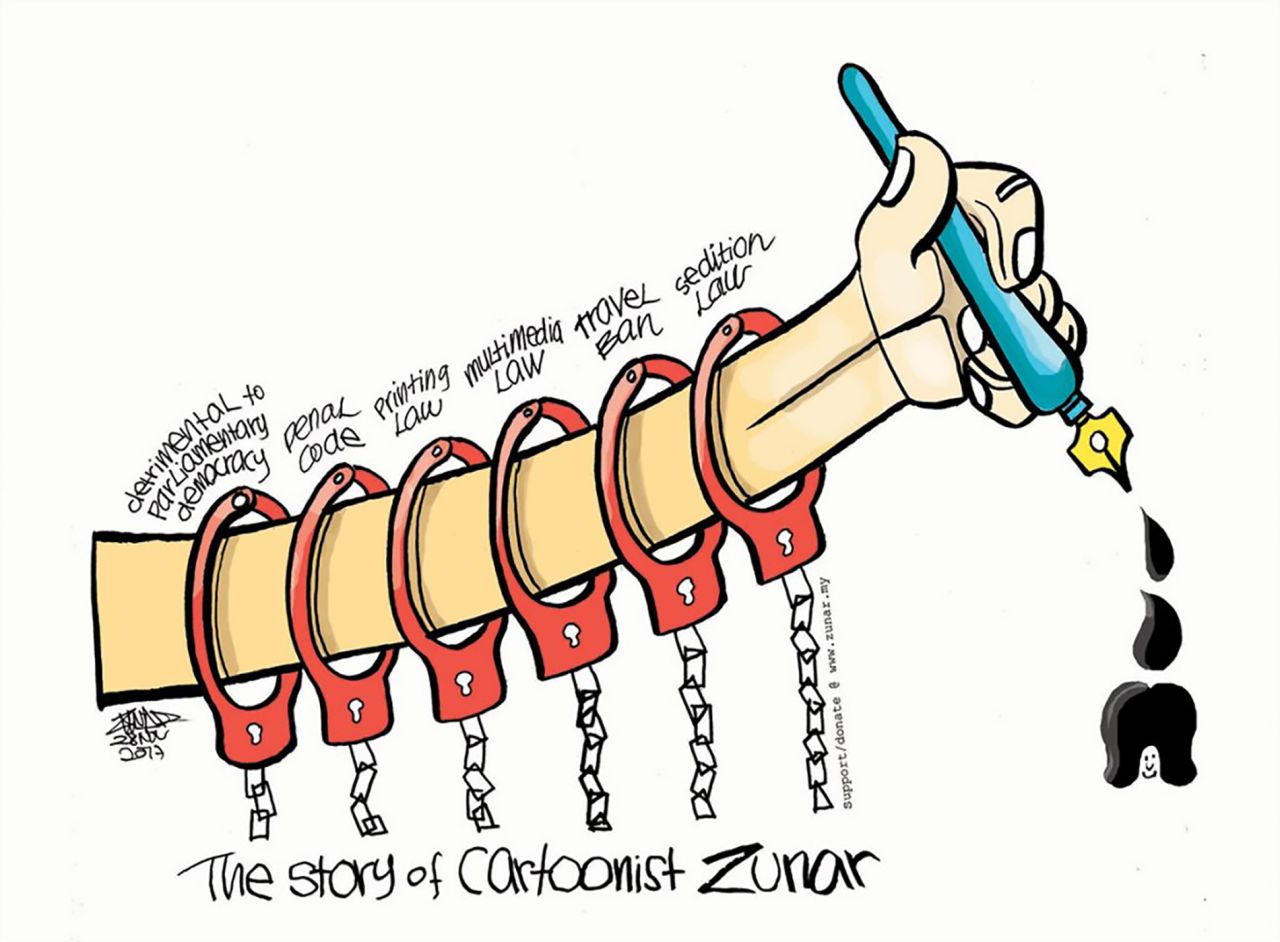 Zunar has faced considerable restrictions on his work in the past.