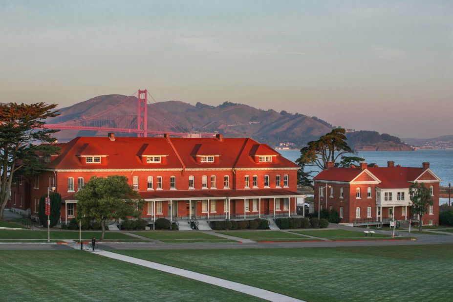 <strong>National Park Hotels:</strong> Inn at the Presidio and Lodge at the Presidio are the extraordinary historic lodgings in the Presidio, San Francisco's National Park. 