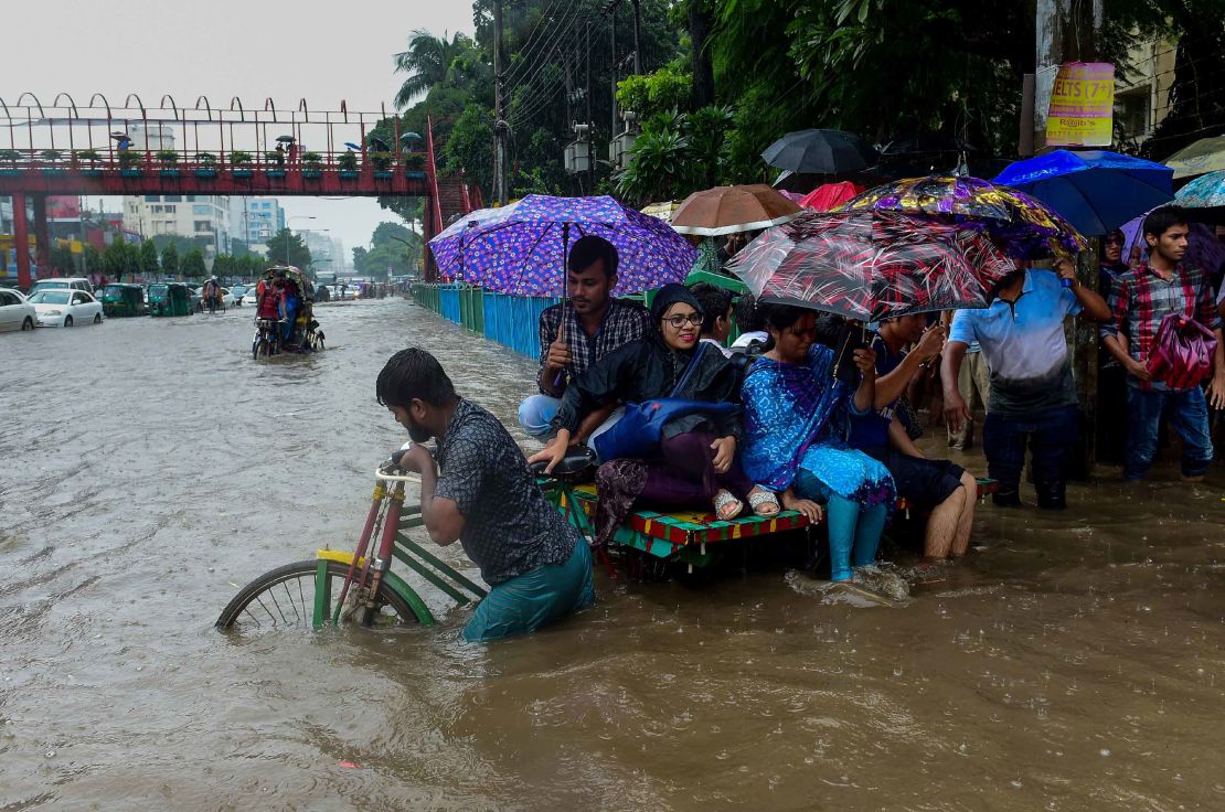 Catastrophic flooding in Bangladesh in 2017 destroyed at least 950,000 houses.