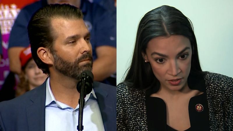 Alexandria ocasio cortez donald trump jr on sale