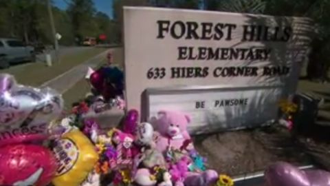 Mourners brought balloons and stuffed animals to Raniya's school in her honor.