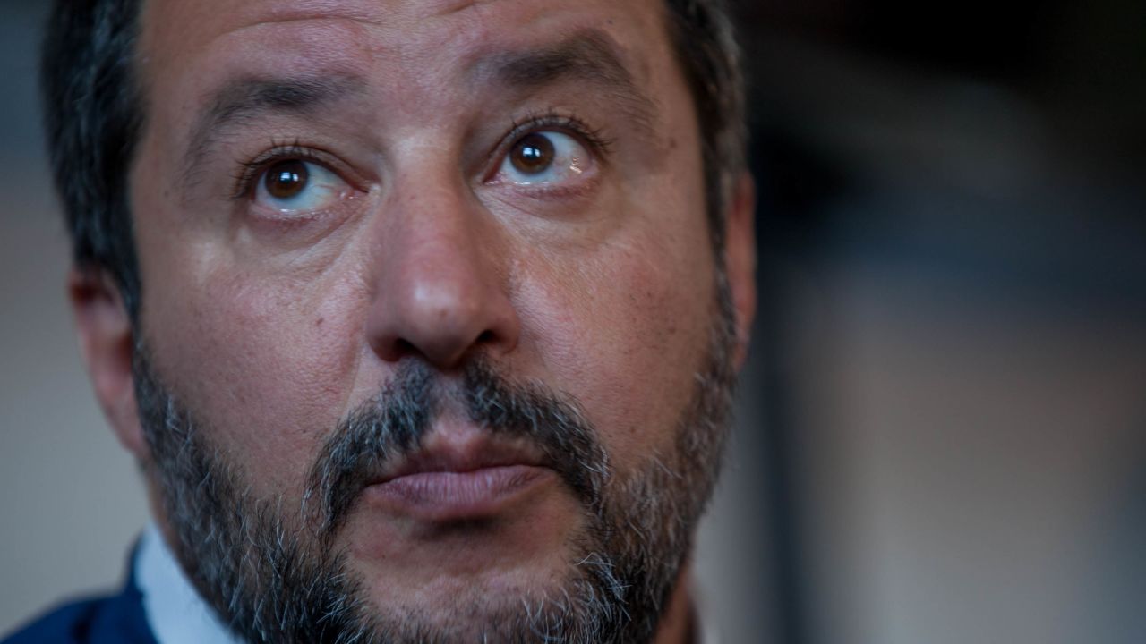 Matteo Salvini, Italy's hard-line interior minister and deputy prime minister, at the WCF Verona Saturday.