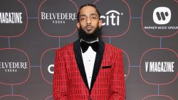 LOS ANGELES, CA - FEBRUARY 07:  Nipsey Hussle attends the Warner Music Pre-Grammy Party at the NoMad Hotel on February 7, 2019 in Los Angeles, California.  (Photo by Randy Shropshire/Getty Images for Warner Music)