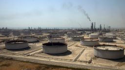 Crude oil storage tanks at the Juaymah Tank Farm in Saudi Aramco's Ras Tanura oil refinery and oil terminal in Ras Tanura, Saudi Arabia, on Monday, Oct. 1, 2018.