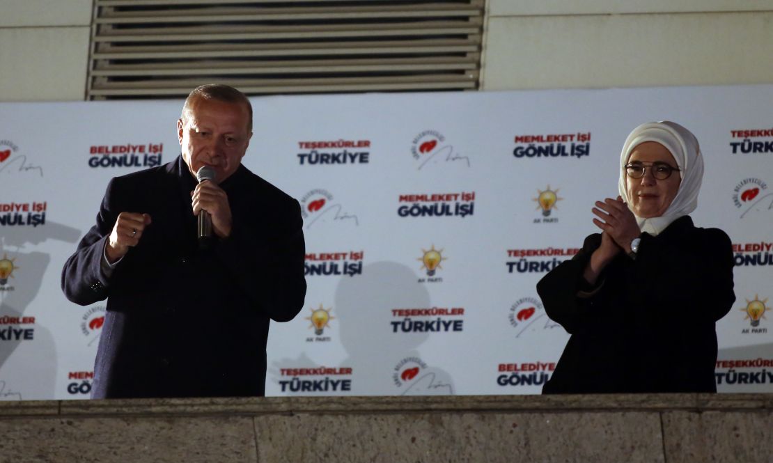 Turkish President Erdogan in Ankara.