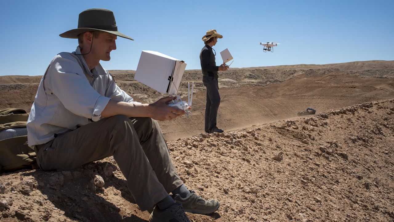 <strong>High-tech expedition: </strong>The teams used NASA technologies, such as drone-mapping, multispectral and thermal imaging -- the same technology used to explore Mars -- to collect data and help identity fossil sites.