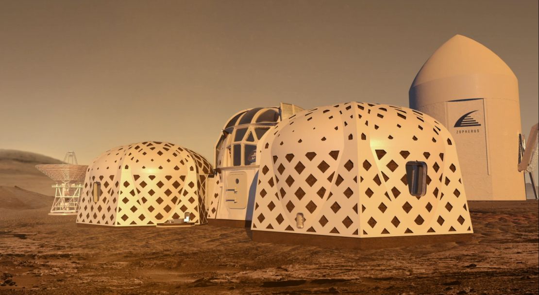 Zorpheus' designs would be built by an autonomous, roving 3D-printer.
