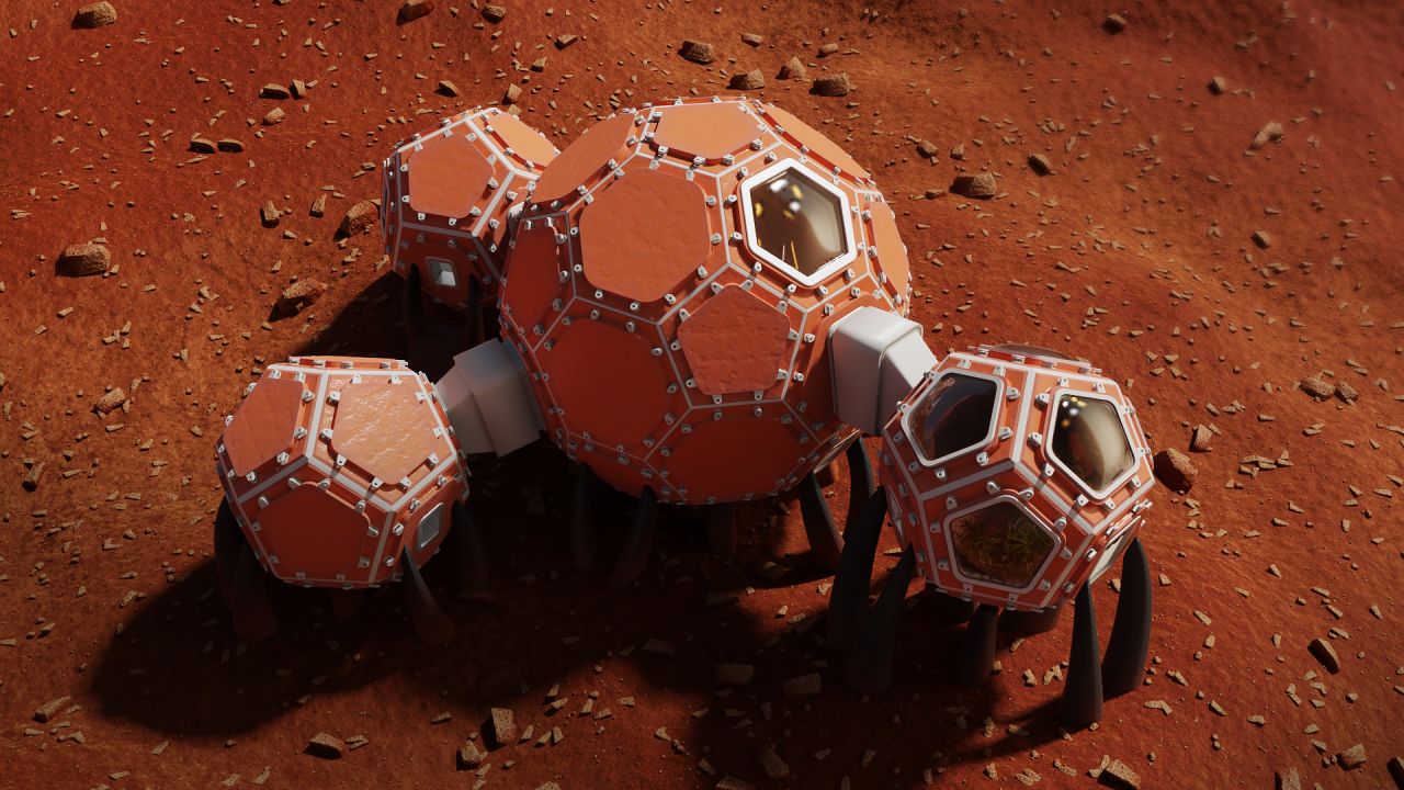 Mars Incubators, a collective of engineers and artists, presented a modular design.