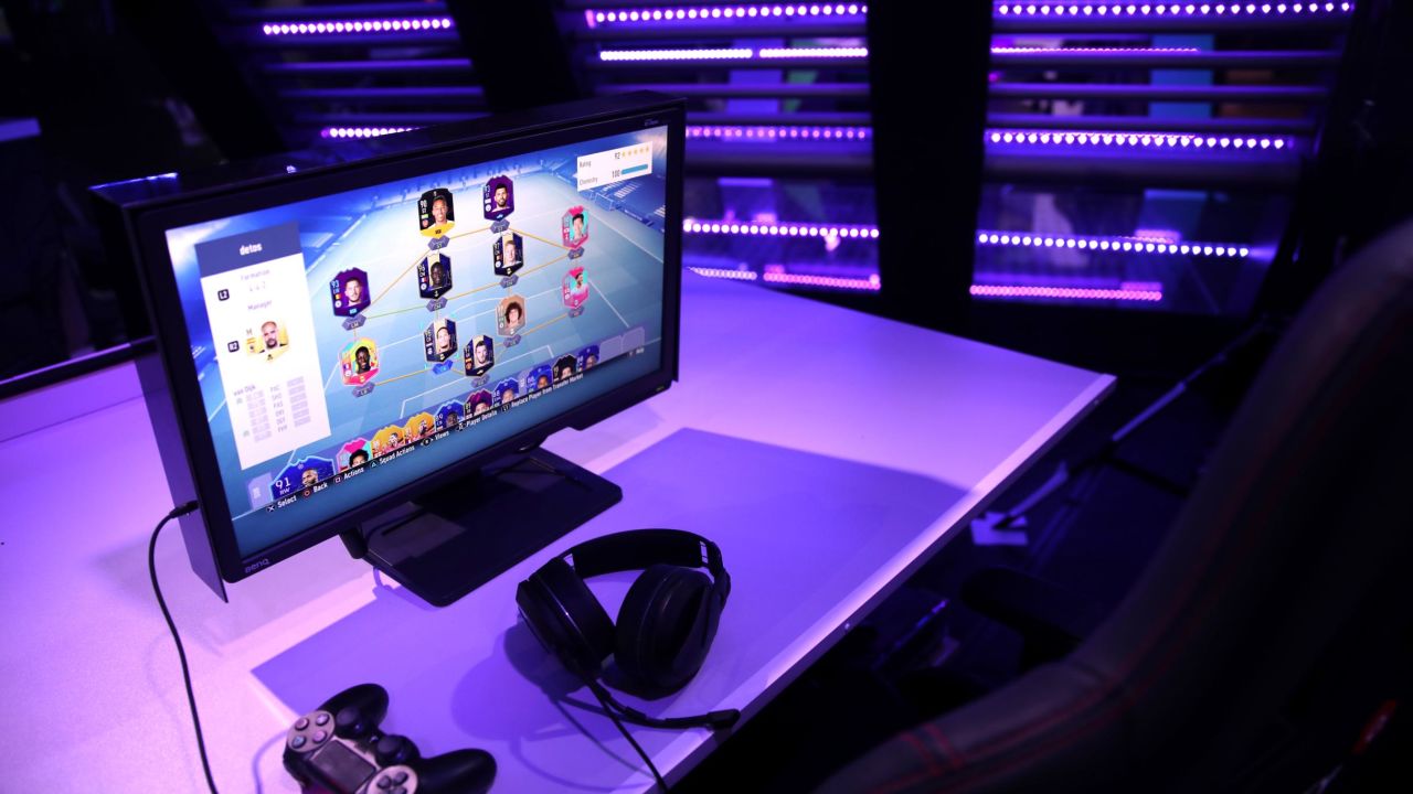 Gamers at the tournament play 'Ultimate Team' -- popular among online FIFA players.