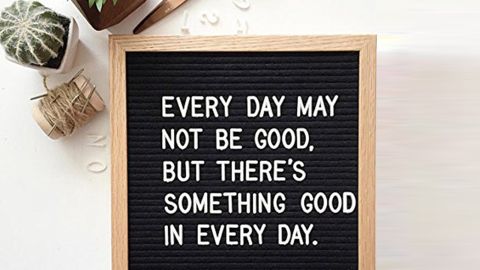 <strong> A creative way to spell out your personal mantras</strong> Letter Board 10x10 ($12.95; <a href="https://amzn.to/2HSXJoS" target="_blank" target="_blank">amazon.com</a>)