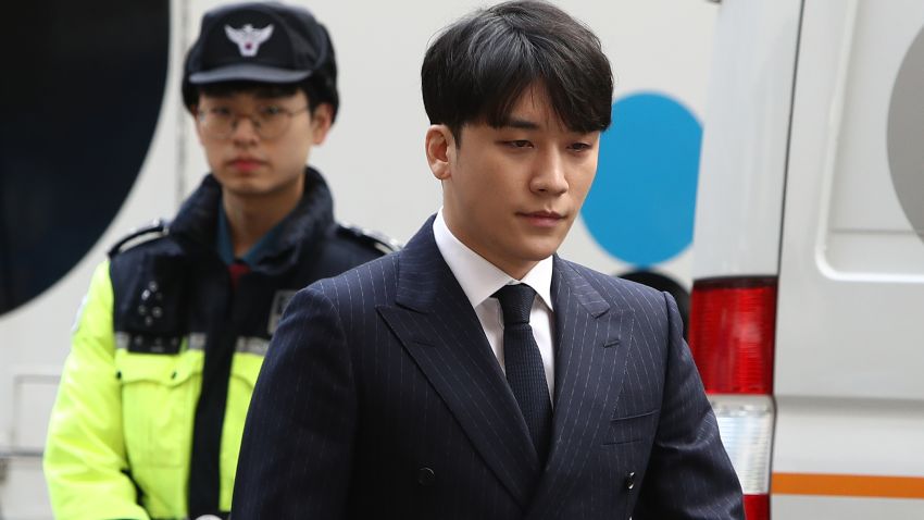 Seungri, formerly a member of South Korean boy band Big Bang is seen arriving at a Seoul Metropolitan Police Agency on March 14, 2019 in Seoul, South Korea. (Photo by Chung Sung-Jun/Getty Images)