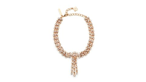 <strong>Oscar de la Renta Gold Crystal Tassel Collar (prices vary based on subscription; </strong><a href="http://redirect.viglink.com?type=bk&opt=false&u=https%3A%2F%2Fwww.renttherunway.com%2Fshop%2Fdesigners%2Foscar_de_la_renta%2Fgold_crystal_tassel_collar&key=ed7eb6546c416eb284920d7a87c6d8c4" target="_blank" target="_blank"><strong>renttherunway.com</strong></a><strong>)</strong>
