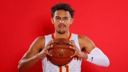 Trae Young of the Atlanta Hawks poses for a portrait.