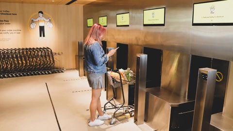 Habitat's cashless, automated checkout.