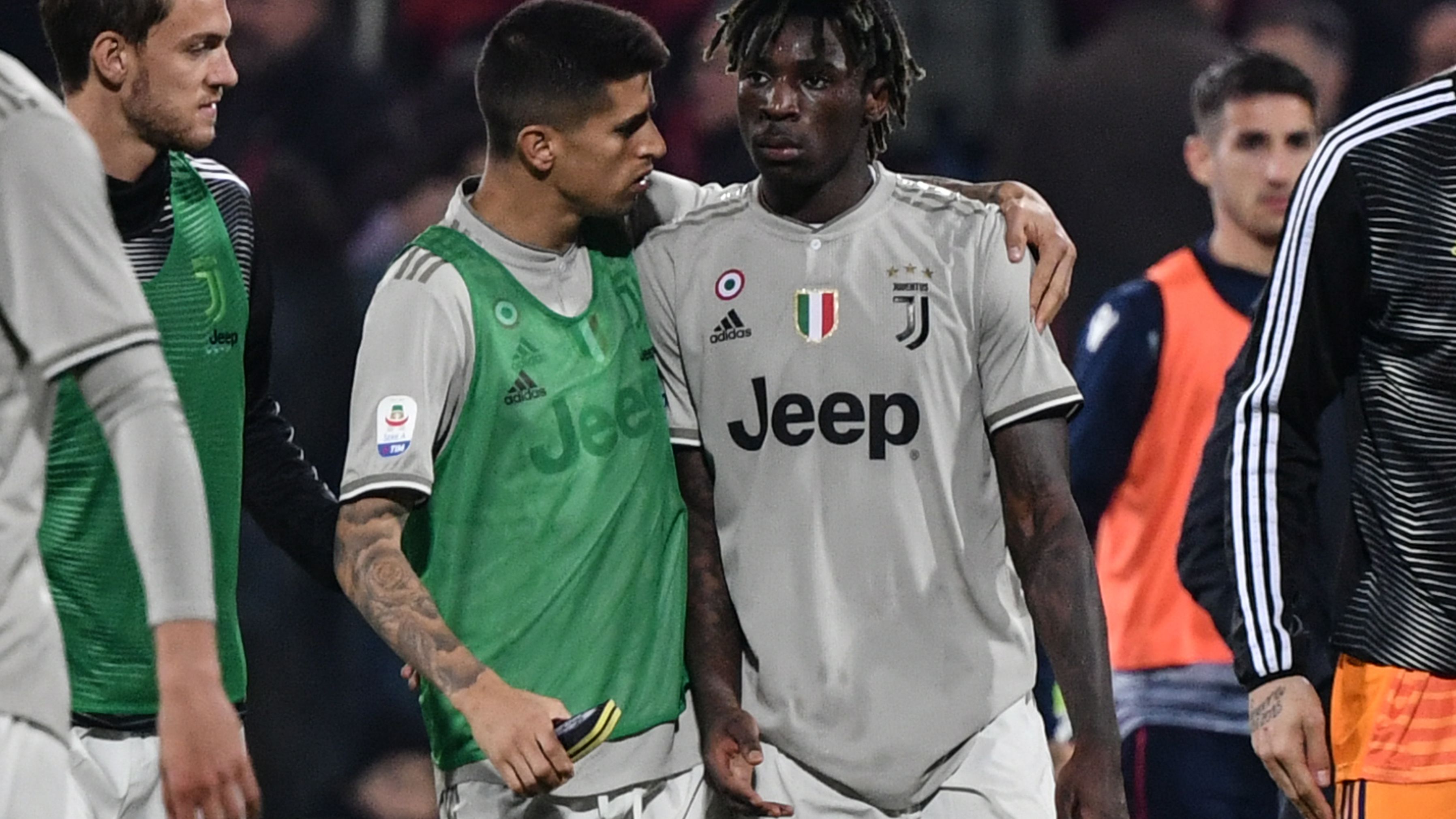 Cancelo comforts Kean at the end the match