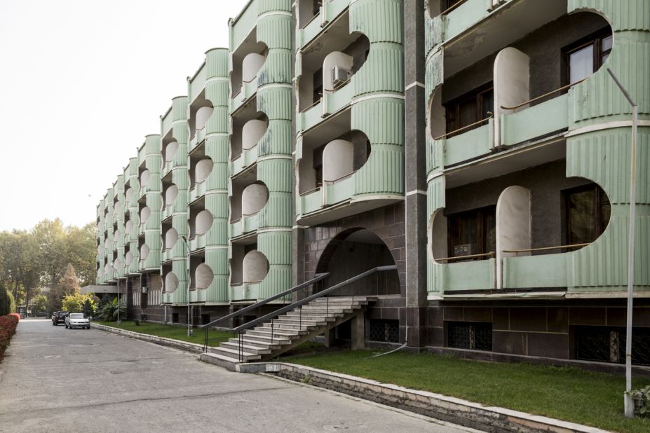 Hotel Avesto (1984). Dushanbe, Tajikistan