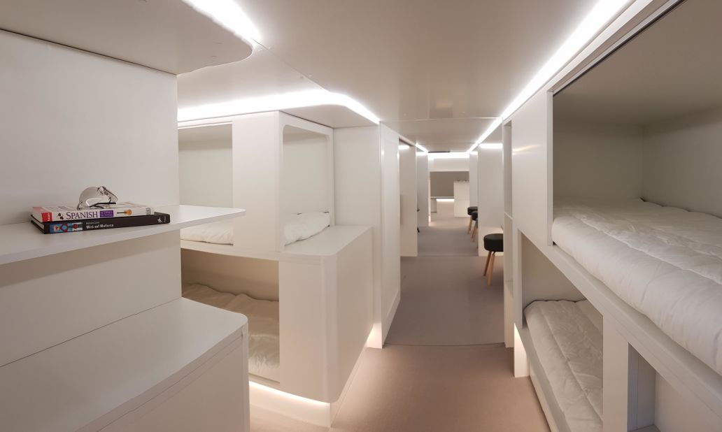 <strong>Cabin Concepts Award:</strong> These are compartments that could be installed in an aircraft cargo hold, allowing passengers to sleep down there. The Lower Deck Pax Experience Modules are the vision of Airbus in cooperation with Safran.