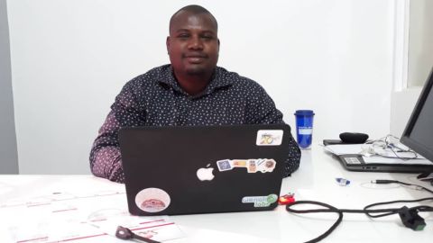 Salim Azim Assani, 33, runs WenakLabs, a digital co-working space in Chad's capital N'Djamena.
