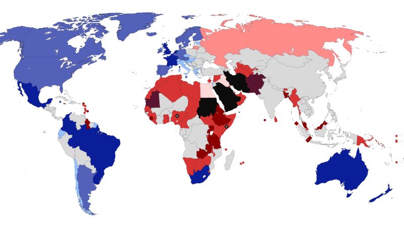 Where Being Gay Is Illegal Around World CNN   190404110810 Lgbt Map 