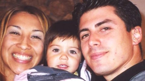 Renata and Isaac Espinoza, with their daughter Isabella.