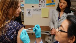 universal flu shot human trials NIH