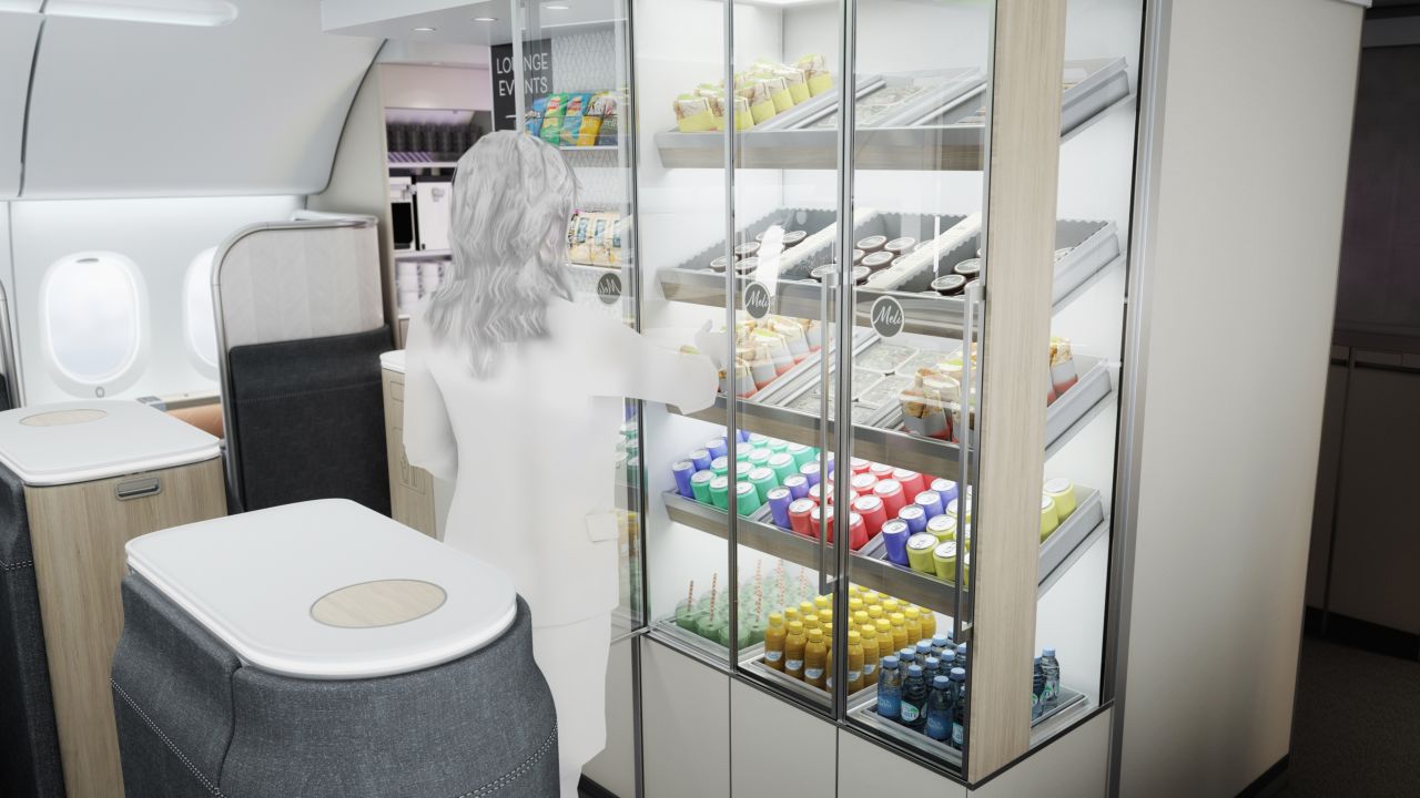 The deli galley with "grab and go" style catering.
