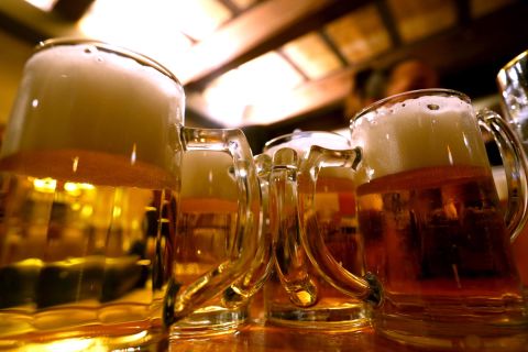 Beer has a global average water footprint of 1,420 liters per kg. One glass of beer (250 ml) costs 74 liters of water. 