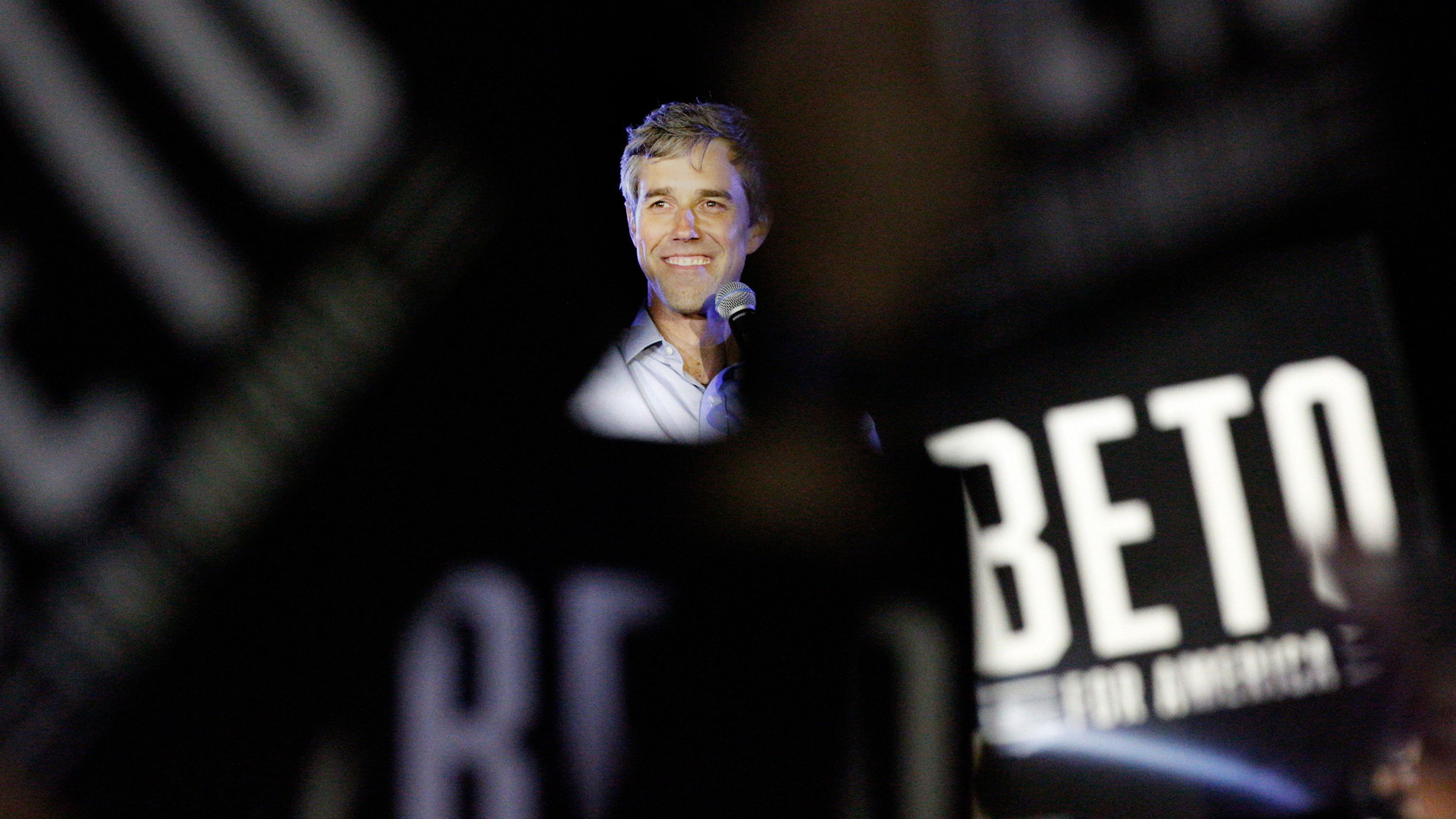 Beto O'Rourke speaks at a campaign rally in Austin, Texas, in March 2019.