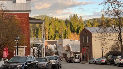 Nevada City's historic downtown.