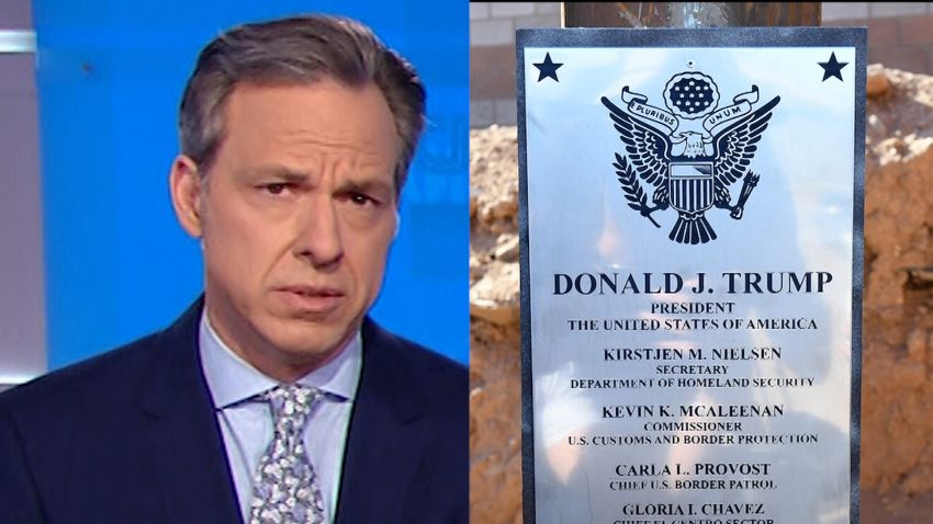 Jake Tapper Trump border plaque split