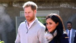 Prince Harry, Duke of Sussex and Meghan, Duchess of Sussex visit the "Education For All" boarding house for girls aged 12 to 18 on February 24, 2019 in Asni, Morocco. "Education For All" ensures that girls from rural communities in the High Atlas Mountain regions have access to secondary education.