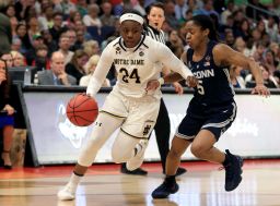 Arike Ogunbowale had 23 points in Notre Dame's win against UConn.