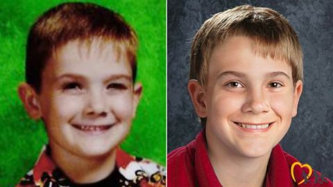 Timmohy Pitzen, shown before his 2011 disappearance, and an age progression photo showing what he might look like as a teen