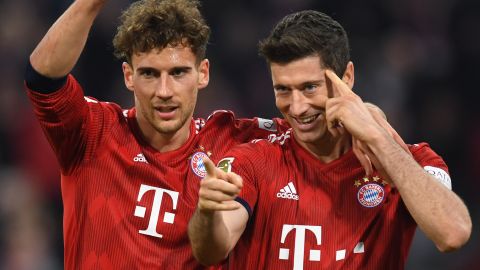 Robert Lewandowski scored his 200th Bundesliga goal as Bayern Munich thrashed Dortmund 5-0.