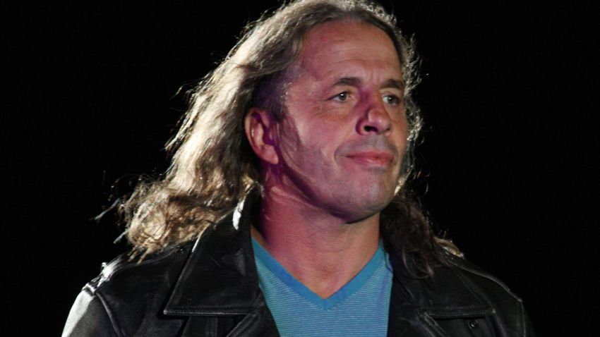 Bret "The Hitman" Hart serves as special guest referee during the WWE Smackdown Live Tour in Durban, South Africa, in 2011.