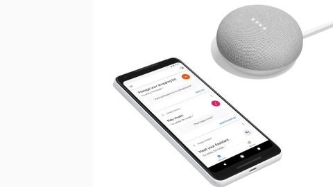 <strong>Google Home Mini ($39, originally $49; </strong><a href="https://www.homedepot.com/p/Google-Home-Mini-Chalk-GA00210-US/303335622" target="_blank" target="_blank"><strong>homedepot.com</strong></a><strong>)</strong>