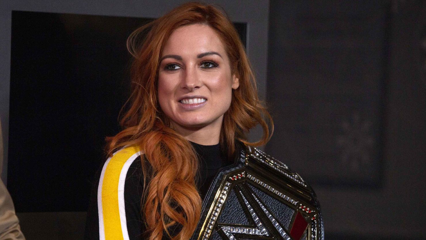 Becky Lynch celebrates Wrestlemania 35 at The Empire State Building.