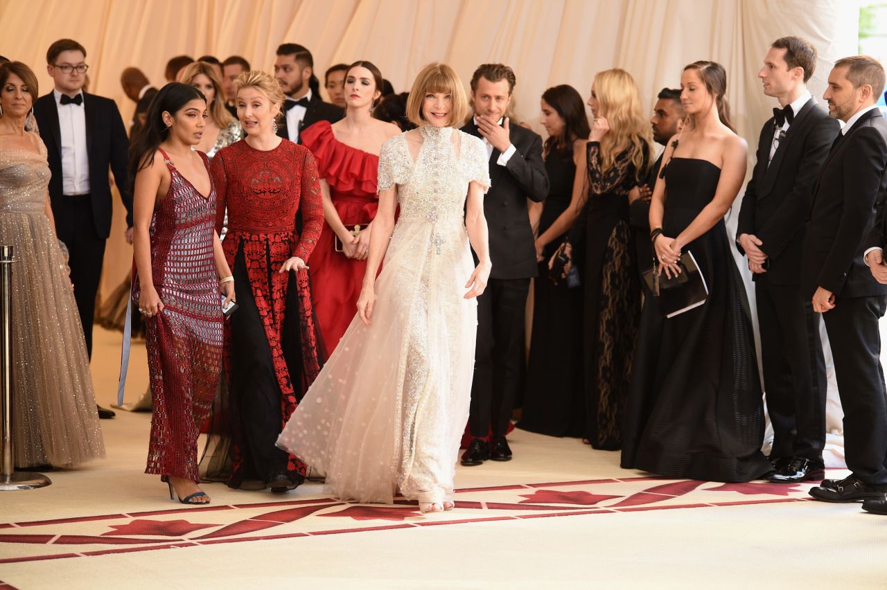 Anna Wintour attends the "Heavenly Bodies: Fashion & The Catholic Imagination" Costume Institute Gala at The Metropolitan Museum of Art on May 7, 2018 in New York City.