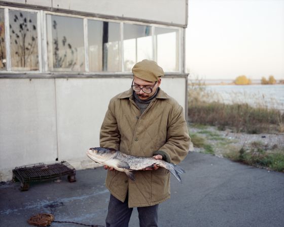Some of McMillan's images feature portraits of people he encountered within the Exclusion Zone.