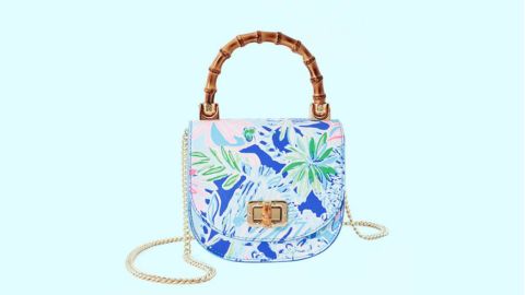 <strong>Leilani Bamboo Top Handle Mini Bag ($138; </strong><a href="https://click.linksynergy.com/deeplink?id=Fr/49/7rhGg&mid=41728&u1=0518personalitymothers&murl=https%3A%2F%2Fwww.lillypulitzer.com%2Fleilani-bamboo-top-handle-mini-bag%2F000773.html%3F" target="_blank" target="_blank"><strong>lillypulitzer.com</strong></a><strong>)</strong><br />
