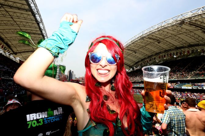 Day two of the Hong Kong Sevens ... the party never stops.