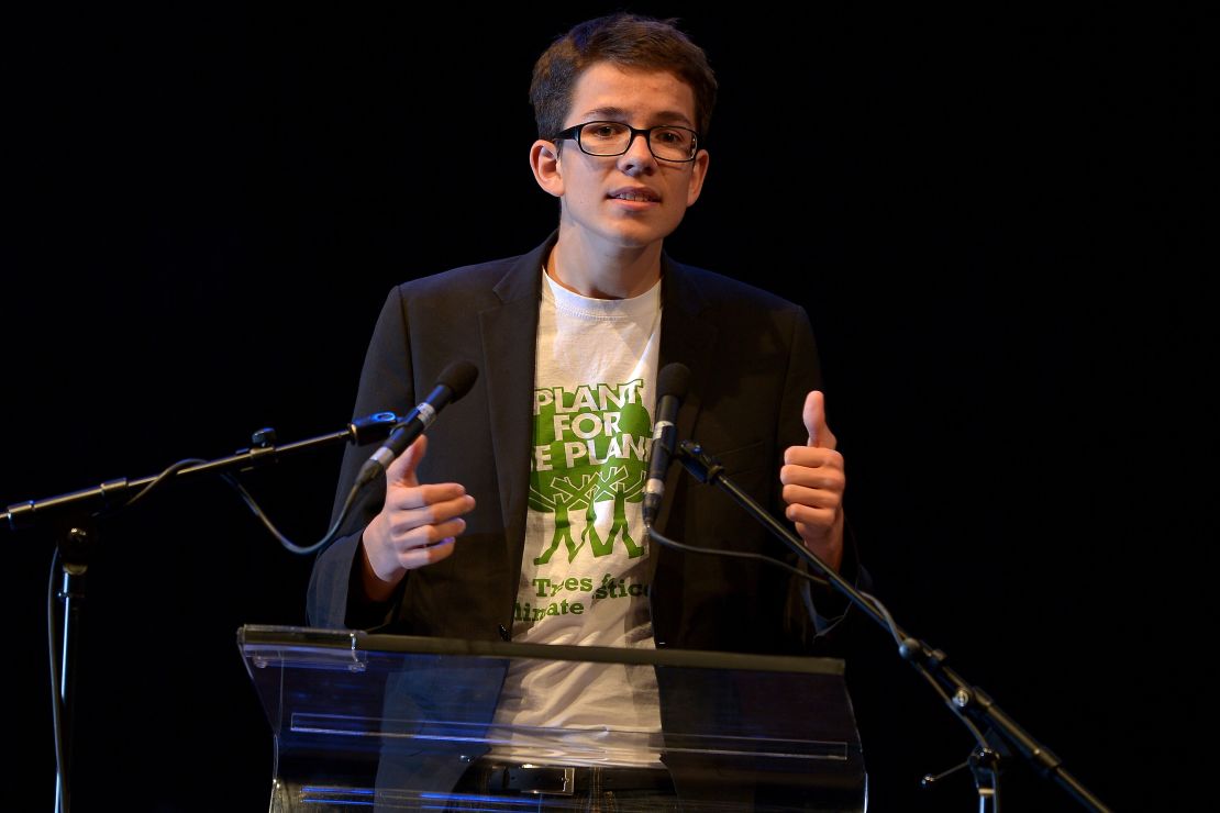 Felix Finkbeiner founded Plant for the Planet in 2007, when he was just nine years old. He is now a PhD student at Tom Crowther's lab at ETH Zurich. He's pictured at an award ceremony in 2015.