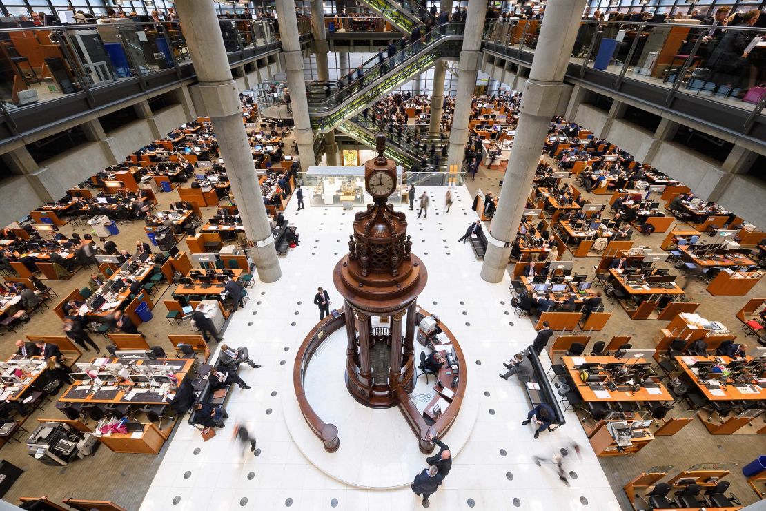 The interior of Lloyd's of London photographed in 2016. 