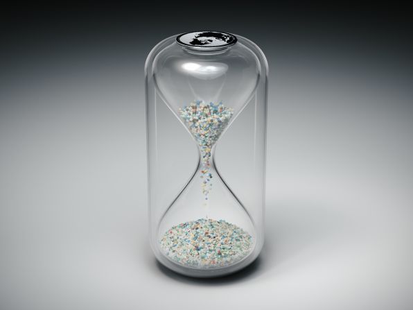 The Australian designer Brodie Neill introduced a new take on the age-old hour glass, as he replaced grains of sand with particles of ocean waste plastic, as part of a showcase at Milan's Museo Nazionale Scienza e Tecnologia "Leonardo da Vinci," happening during Salone 2019. As part of Plastic-Master's Pieces, an exhibition that brings together new works produced in recycled plastic by world-renowned designers, the timepiece serves as a quiet but nonetheless alarming reminder that climate change is nothing short of a ticking-time bomb. The exhibition is curated by the grand-dame of the Milanese design scene, Rosanna Orlandi and represents just one part of her Guiltless Plastic initiative, which encourages designers to rethink their use of the material through re-use, recycling and reinvention.