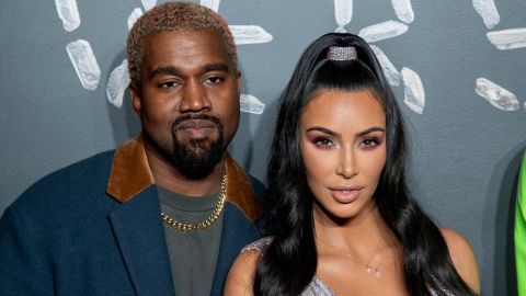 Kanye West and Kim Kardashian West in 2018.