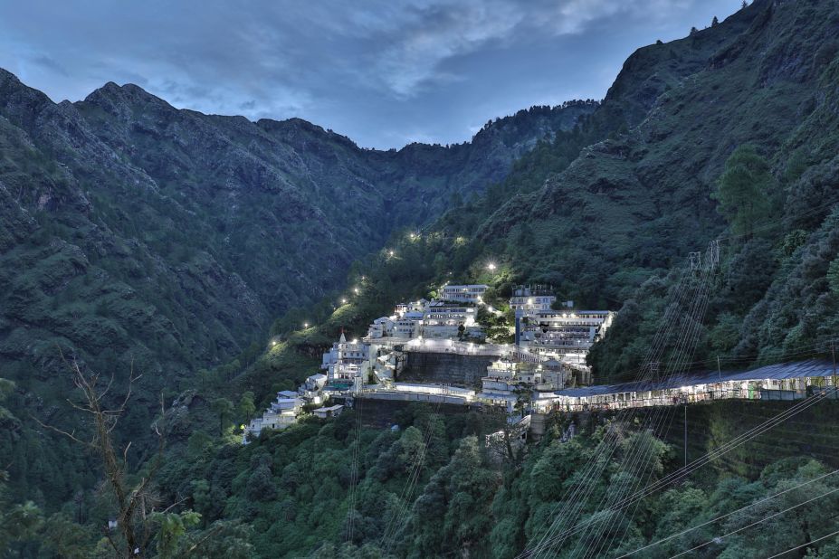 <strong>Vaishno Devi Temple:</strong> Sitting at the end of a mountainous 12-kilometer trail, this Hindu temple attracts roughly 8 million pilgrims a year.