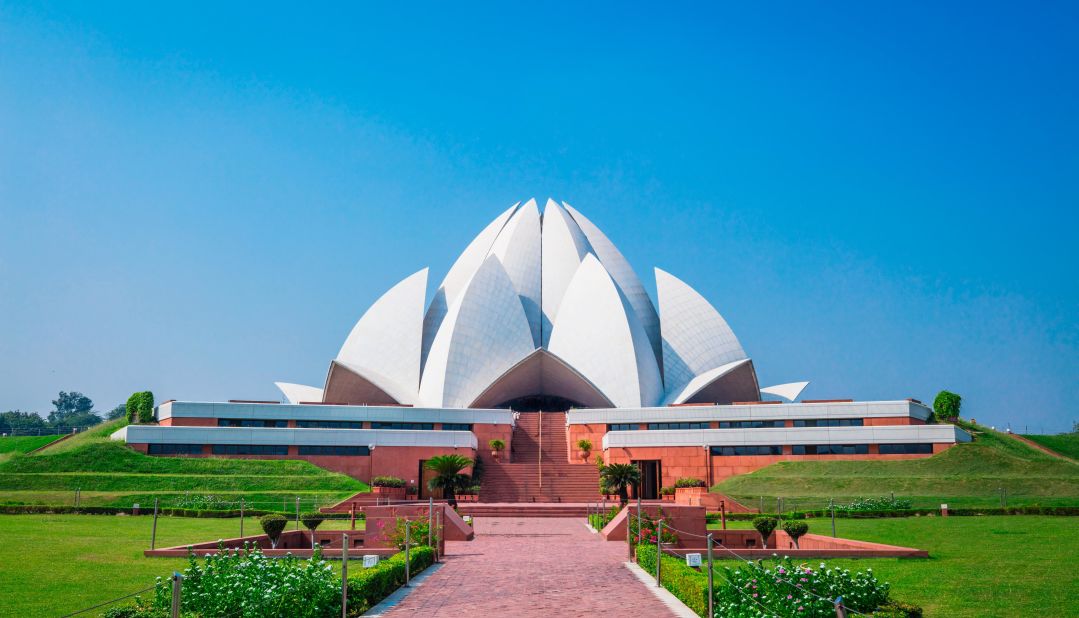 <strong>Lotus Temple:</strong> Built in 1986, this New Delhi temple is one of seven major Bahá'í Houses of Worship around the world. It attracts roughly 10,000 visitors per day.